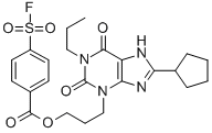 CAS#: 156547-56-7， 3-(8-Cyclopentyl-2,6-Dioxo-1-Propyl-7H-Purin-3-Yl)Propyl 4-Fluorosulfonylbenzoate