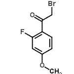 结构式 CAS# 157014-35-2, 2-溴-1-(2-氟-4-甲氧基苯基)乙酮