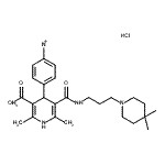 CAS#: 157066-76-7， Methyl 5-{[3-(4,4-Diphenyl-1-Piperidinyl)Propyl]Carbamoyl}-2,6-Dimethyl-4-(4-Nitrophenyl)-1,4-Dihydro-3-Pyridinecarboxylate Hydrochloride (1:1)