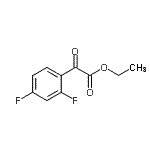 结构式 CAS# 157372-95-7, 乙基(2,4-二氟苯基)(氧代)乙酸酯