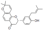CAS#: 157414-03-4， (2S)-2-[4-Hydroxy-3-(3-Methylbut-2-Enyl)Phenyl]-8,8-Dimethyl-2,3-Dihydropyrano[2,3-f]Chromen-4-One