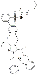 CAS#: 157566-60-4， 5-Ethyl-3-[[2-Fluoro-4-[2-(3-Methylbutoxycarbonylsulfamoyl)Phenyl]Phenyl]Methyl]-2-Propylimidazole-4-Carboxylic Acid