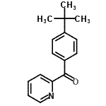 结构式 CAS# 157592-45-5, [4-(2-甲基-2-丙基)苯基](2-吡啶基)甲酮