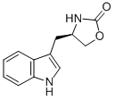 structure of CAS# 157636-81-2, (4R)-4-(1H-Indol-3-Ylmethyl)-2-Oxazolidinone