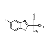 CAS#: 157763-79-6， 2-(5-Fluoro-1,3-Benzothiazol-2-Yl)-2-Methylpropanenitrile