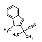 CAS#: 157763-84-3， 2-Methyl-2-(1-Methyl-1H-Benzimidazol-2-Yl)Propanenitrile