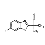 CAS#: 157763-87-6， 2-(6-Fluoro-1,3-Benzothiazol-2-Yl)-2-Methylpropanenitrile