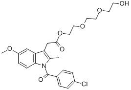 CAS#: 157769-09-0， 2-[2-(2-Hydroxyethoxy)Ethoxy]Ethyl 2-[1-(4-Chlorobenzoyl)-5-Methoxy-2-Methylindol-3-Yl]Acetate