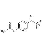 structure of CAS# 157947-26-7, 4-(Trifluoroacetyl)Phenyl Acetate;4'-Acetoxy-2,2,2,-trifluoroacetophenone;MFCD07700137