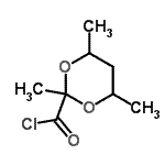 CAS#: 158035-64-4， 2,4,6-Trimethyl-1,3-Dioxane-2-Carbonyl Chloride
