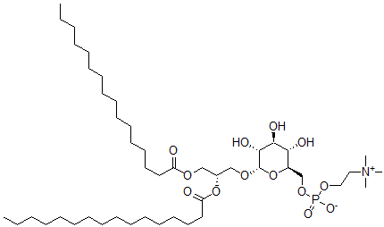 CAS 登录号：158227-74-8， [(2R,3S,4S,5R,6S)-6-[(2S)-2,3-二(棕榈酰氧基)丙氧基]-3,4,5-三羟基四氢吡喃-2-基]甲基2-三甲基铵乙基磷酸酯盐