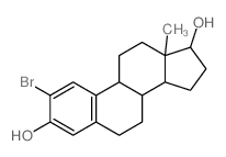 CAS#: 15833-07-5， 2-Bromoestradiol, (13S,17S)-2-Bromo-13-Methyl-7,8,9,11,12,13,14,15,16,17-Decahydro-6H-Cyclopenta[a]Phenanthrene-3,17-Diol