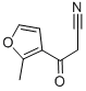 structure of CAS# 158386-97-1, 2-Methyl-B-Oxo-3-Furanpropanenitrile;3-(2-METHYL-3-FURYL)-3-OXOPROPANENITRILE;(2-METHYLFUR-3-OYL)ACETONITRILE