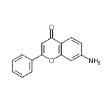 结构式 CAS# 15847-18-4, 7-氨基-2-苯基-4H-苯并吡喃-4-酮