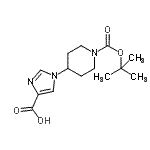 CAS#: 158654-89-8， 1-(1-{[(2-Methyl-2-Propanyl)Oxy]Carbonyl}-4-Piperidinyl)-1H-Imidazole-4-Carboxylic Acid
