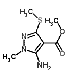 CAS#: 158712-31-3， Methyl 5-Amino-1-Methyl-3-(Methylsulfanyl)-1H-Pyrazole-4-Carboxylate