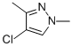 structure of CAS# 15878-44-1, 4-Chloro-1,3-Dimethyl-1H-Pyrazole;4-Chloro-1,3-Dimethyl-1H-Pyrazole(SALTDATA: FREE);4-Chloro-1,3-Dimethyl-1H-Pyrazole;4-CHLORO-1,3-DIMETHYLPYRAZOLE