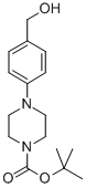 structure of CAS# 158985-37-6, 4-[4-(Hydroxymethyl)Phenyl]-1-Piperazinecarboxylic Acid 1,1-Dimethylethyl Ester;4-[4-(Hydroxymethyl)Phenyl]Piperazine, N1-BOC Protected, Tert-Butyl 4-[4-(Hydroxymethyl)Phenyl]Piperazine-1-Carboxylate;TERT-BUTYL 4-[4-(HYDROXYMETHYL)PHENYL]TETRAHYDRO-1(2H)-PYRAZINECARBOXYLATE;1-(4-HYDROXYMETHYL-PHENYL)-PIPERAZINE-4-CARBOXYLIC ACID TERT-BUTYL ESTER