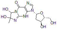 CAS 登录号：159062-85-8， 6,7-二羟基-3-[(2R,4S,5R)-4-羟基-5-(羟基甲基)四氢呋喃-2-基]-6-甲基-4,7-二氢咪唑并[1,2-a]嘌呤-9-酮