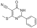 CAS 登录号:15908-64-2, 1,4-二氢-6-(甲硫基)-4-氧代-2-苯基-5-嘧啶甲腈