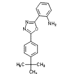 CAS#: 159222-57-8， 2-{5-[4-(2-Methyl-2-Propanyl)Phenyl]-1,3,4-Oxadiazol-2-Yl}Aniline