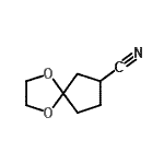 CAS#: 159329-38-1， 1,4-Dioxaspiro[4.4]Nonane-7-Carbonitrile