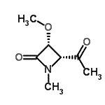 CAS#: 159597-50-9， (3R,4R)-4-Acetyl-3-Methoxy-1-Methyl-2-Azetidinone