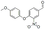 structure of CAS# 15962-63-7, 4-(4-Methoxy-Phenoxy)-3-Nitro-Benzaldehyde;4-(4-Methoxyphenoxy)-3-Nitro-Benzaldehyde;Zinc03267939