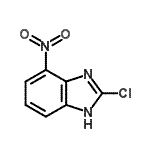 结构式 CAS# 15965-55-6, 2-氯-4-硝基-1H-苯并咪唑