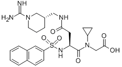 CAS#: 159668-20-9， 2-[[(2S)-4-Amino-2-[[(3S)-1-Carbamimidoylpiperidin-3-Yl]Methyl-Naphthalen-2-Ylsulfonylamino]-4-Oxobutanoyl]-Cyclopropylamino]Acetic Acid Hydrate
