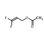 结构式 CAS# 1597-40-6, 3,3-二氟-2-丙烯-1-基乙酸酯