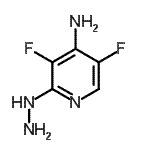 CAS 登录号：159783-21-8， 3,5-二氟-2-肼基-4-吡啶胺