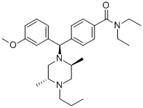CAS#: 159860-31-8， 4-[(R)-[(2S,5R)-2,5-Dimethyl-4-Propylpiperazin-1-Yl]-(3-Methoxyphenyl)Methyl]-N,N-Diethylbenzamide