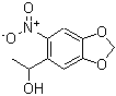 结构式 CAS# 159873-64-0, 1-(6-硝基-1,3-苯并二氧戊环-5-基)乙醇