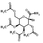 CAS#: 159895-07-5， (2R,3R,4S,5S)-6-(Acetoxymethyl)-2-Bromo-2-Carbamoyltetrahydro-2H-Pyran-3,4,5-Triyl Triacetate