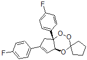 CAS#: 159911-27-0， (4aS,7aS)-6,7a-Bis(4-Fluorophenyl)Spiro[4a,7-Dihydrocyclopenta[E][1,2,4]Trioxine-3,1'-Cyclopentane]
