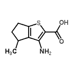 CAS#: 160133-73-3， 3-Amino-4-Methyl-5,6-Dihydro-4H-Cyclopenta[b]Thiophene-2-Carboxylic Acid