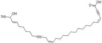 CAS#: 160219-89-6， (4Z,17Z,27E)-29-Hydroxyhentriaconta-4,17,27-Trien-2,20,30-Triynoic Acid