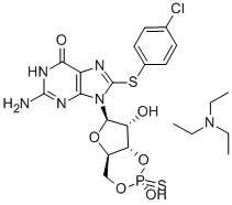 CAS#: 160385-87-5， 8-[(4-Chlorophenyl)Thio]-Guanosine Cyclic 3',5'-[(S)-Hydrogen Phosphorothioate]