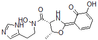 CAS#: 160472-93-5， (2Z,4R,5R)-N-Hydroxy-2-(5-Hydroxy-6-Oxo-1-Cyclohexa-2,4-Dienylidene)-N-[2-(3H-Imidazol-4-Yl)Ethyl]-5-Methyl-1,3-Oxazolidine-4-Carboxamide