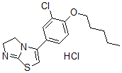CAS#: 160518-41-2， 3-(3-Chloro-4-Pentoxyphenyl)-5,6-Dihydroimidazo[2,1-b][1,3]Thiazole Hydrochloride