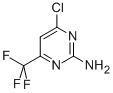 structure of CAS# 16097-60-2, 4-Chloro-6-(Trifluoromethyl)-2-Pyrimidinamine;PYRIMIDINE, 2-AMINO-4-CHLORO-6-(TRIFLUOROMETHYL)-;4-CHLORO-6-(TRIFLUOROMETHYL)PYRIMIDIN-2-YLAMINE;2-AMINO-4-CHLORO-6-TRIFLUOROMETHYL-PYRIMIDINE