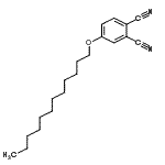 structure of CAS# 161082-75-3, 4-(Dodecyloxy)Phthalonitrile;4-Dodecyloxyphthalonitrile