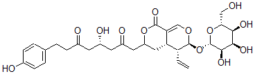 CAS#: 161161-67-7， (4S)-1-[(4aS,5R,6S)-5-Ethenyl-1-Oxo-6-[(2S,3R,4R,5S,6R)-3,4,5-Trihydroxy-6-(Hydroxymethyl)Oxan-2-Yl]Oxy-4,4A,5,6-Tetrahydro-3H-Pyrano[4,5-d]Pyran-3-Yl]-4-Hydroxy-8-(4-Hydroxyphenyl)Octane-2,6-Dione