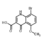 CAS#: 161405-29-4， 8-Bromo-5-Methoxy-4-Oxo-1,4-Dihydro-3-Quinolinecarboxylic Acid