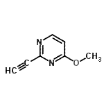 structure of CAS# 161489-04-9, 2-Ethynyl-4-Methoxypyrimidine;2-ethynyl-4-methoxypyrimidine