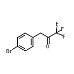 structure of CAS# 161809-64-9, 3-(4-Bromophenyl)-1,1,1-Trifluoroacetone;3-(4-Bromophenyl)-1,1,1-trifluoro-2-propanone;3-(4-bromophenyl)-1,1,1-trifluoropropan-2-one;MFCD03844192