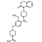 CAS#: 162042-44-6， 1-(1-{4-[(1-Acetyl-4-Piperidinyl)Oxy]-2-Methoxybenzoyl}-4-Piperidinyl)-1,4-Dihydro-2H-3,1-Benzoxazin-2-One