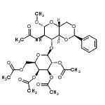 CAS#: 162427-96-5， Methyl 2-Acetamido-4,6-O-Benzylidene-2-Deoxy-3-O-(2,3,4,6-Tetra-O-Acetyl-beta-D-Galactopyranosyl)-beta-D-Glucopyranoside