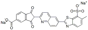 CAS#: 16249-87-9， Disodium 2-[6-(6-Methyl-7-Sulphonatobenzothiazol-2-Yl)-2-Quinolyl]-1,3-Dioxoindan-5-Carboxylate
